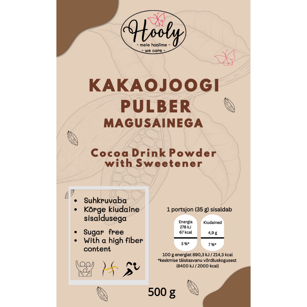 Kakao joogipulber magusainega 500 grammi